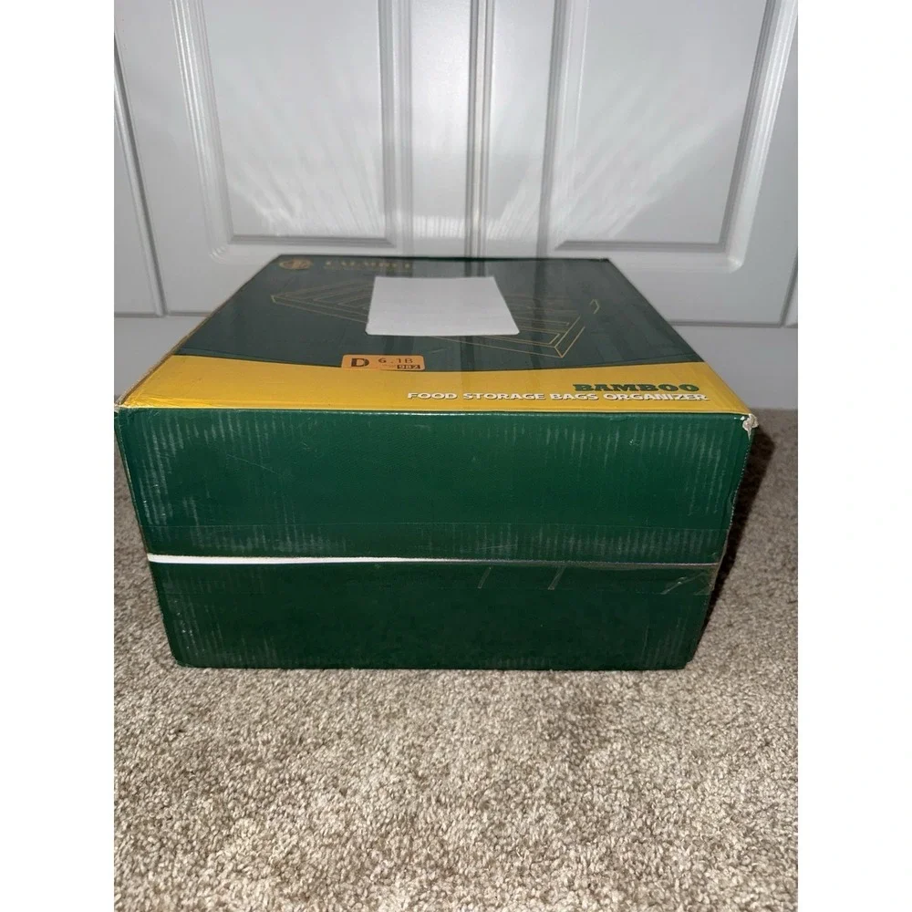 Calmbee Kitchen Solutions‎ Bamboo Food Storage Bag Organizer